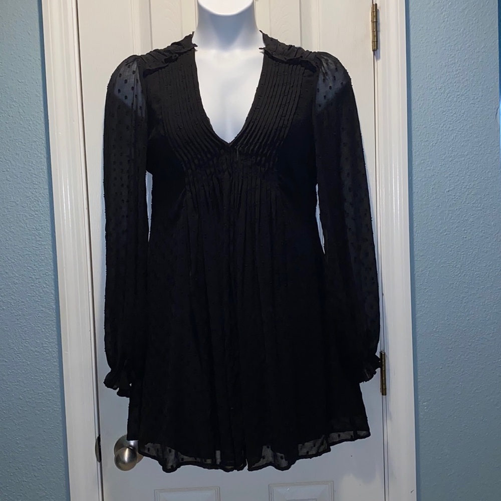 Zara chiffon Swiss dot dress size XL